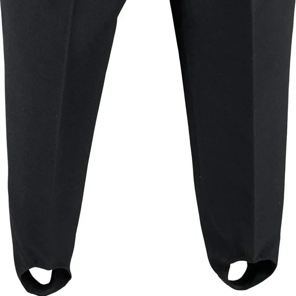 Obermeyer ITB Women's 12R Black Stirrup Stretch Wool Blend Ski Pants Snow Gear - Picture 7 of 15